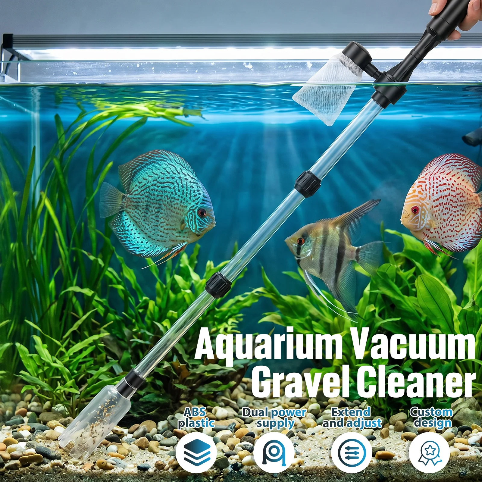 Вакуумный очиститель грунта дл – обзор и цена Aquarium Marine Sand