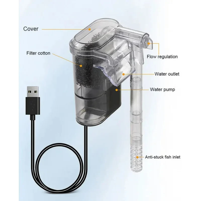 Мини-внешний фильтр-водопад дл – обзор и цена Aquarium Marine Filter