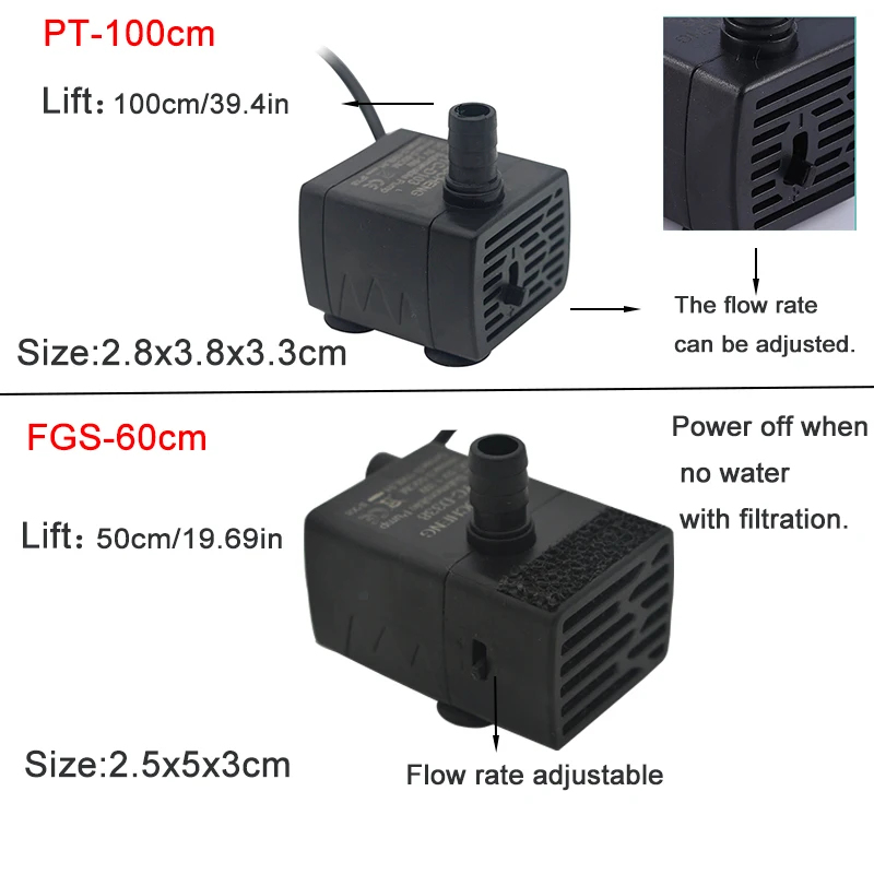 Погружной USB-насос для аквари – обзор и цена Aquarium Marine Filter